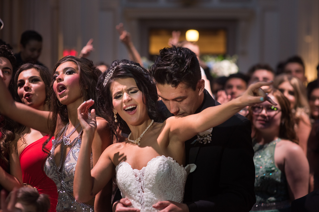 Joyful wedding celebration in Jacksonville Florida