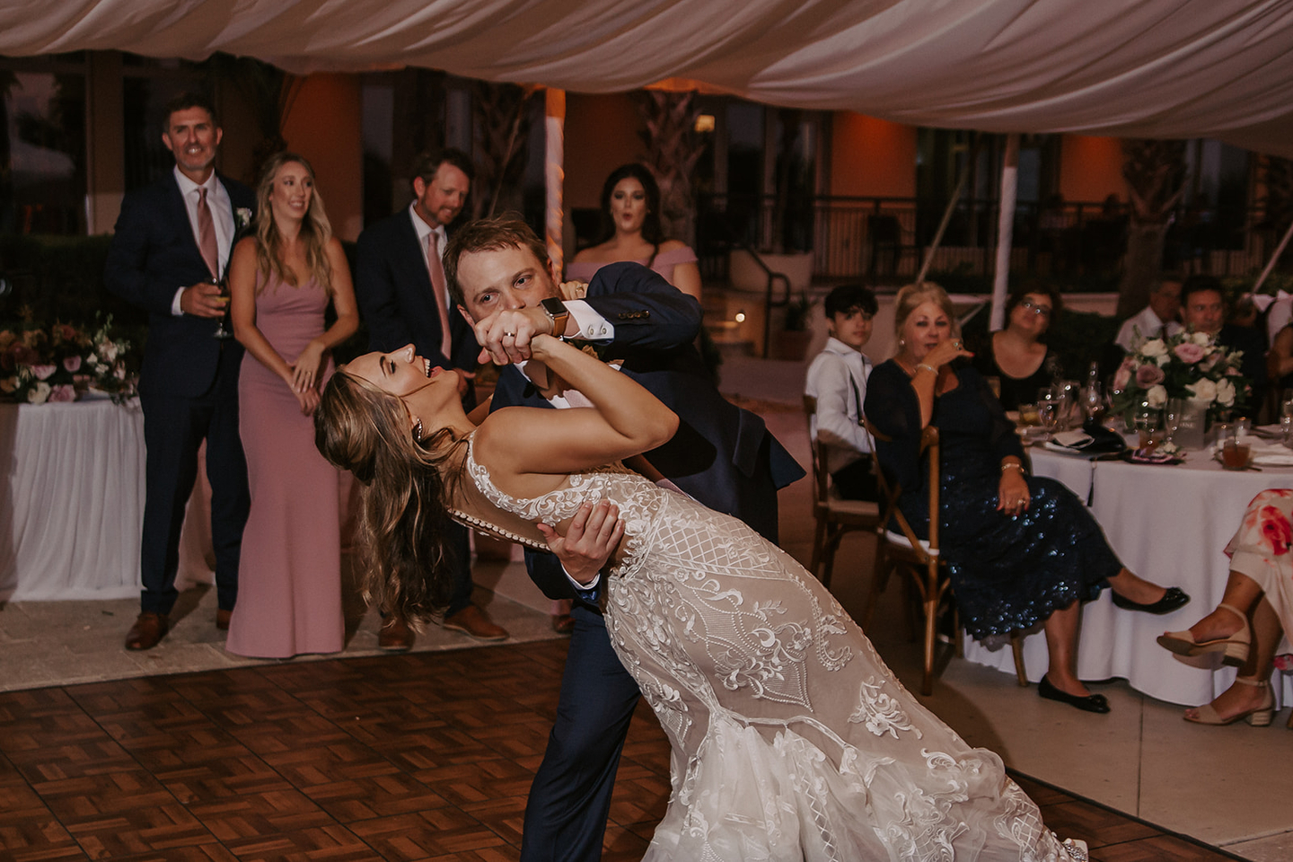 Romantic dance reception in Ponte Vedra
