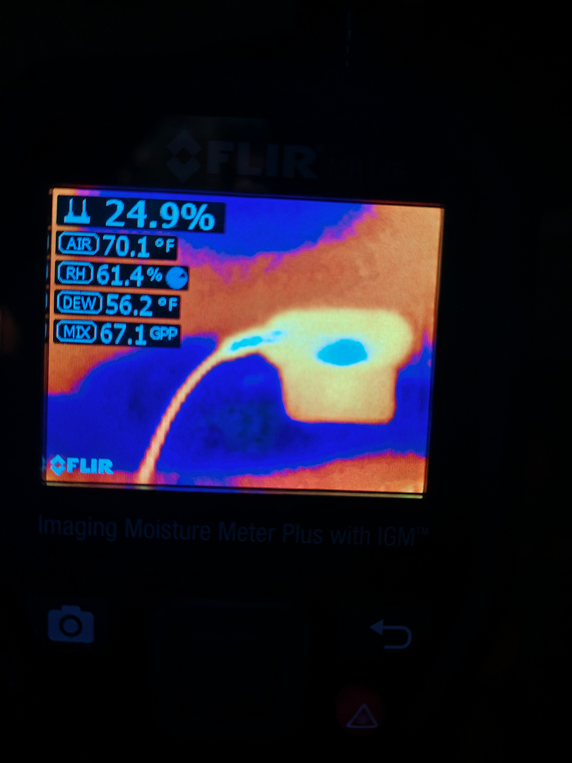 Thermal imaging water damage assessment